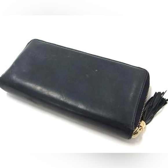 Gucci Navy Blue Zippered Wallet - 100% Authentic - Picture 2 of 6